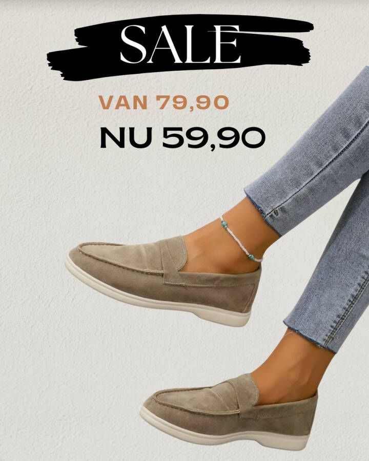 Bij Avoir Dames Loafers Dames schoenen Loafers yacht Instappers Dames Khaki