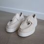Bij Avoir Dames Loafers Dames schoenen Loafers yacht Instappers Dames Moccasins Beige - Thumbnail 3