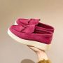 Bij Avoir Dames Loafers Dames schoenen Loafers yacht Instappers Dames Moccasins Roze - Thumbnail 2