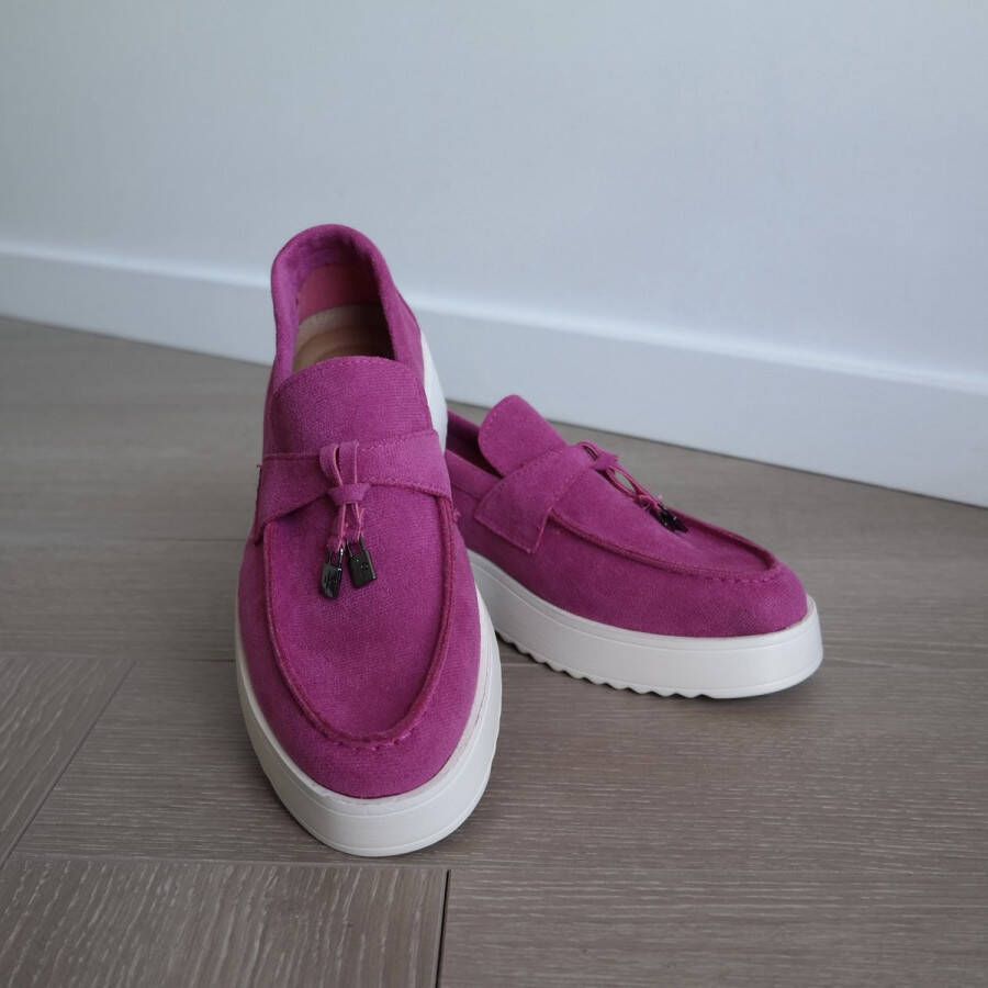 Bij Avoir Dames Loafers Dames schoenen Loafers yacht Instappers Dames Moccasins Roze