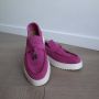 Bij Avoir Dames Loafers Dames schoenen Loafers yacht Instappers Dames Moccasins Roze - Thumbnail 4