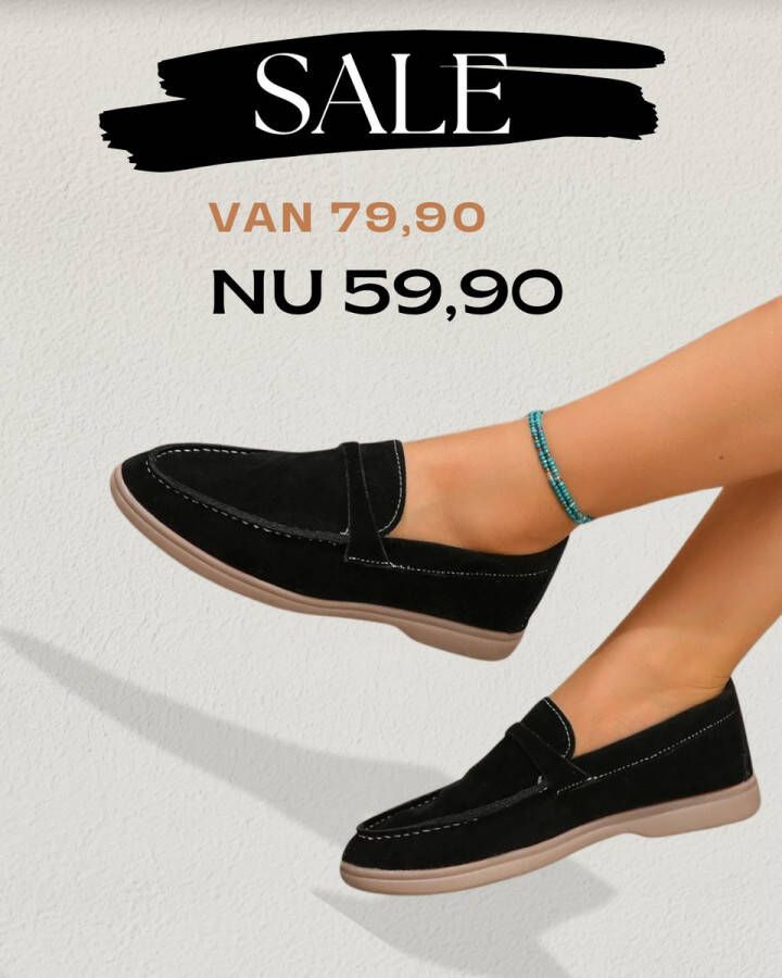 Bij Avoir Dames Loafers Dames schoenen Loafers yacht Instappers Dames Zwart