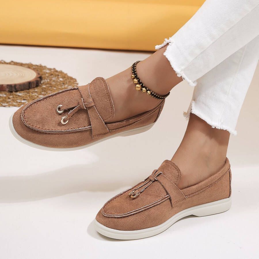 Bij Avoir Loafers Dames Slippers Dames schoenen Loafers yacht Instappers Dames Coffee