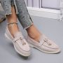 Bij Avoir Loafers Dames Slippers Dames schoenen Loafers yacht Instappers Dames Grijs - Thumbnail 2