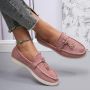 Bij Avoir Loafers Dames Slippers Dames schoenen Loafers yacht Instappers Dames Roze - Thumbnail 2