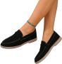 Bij Avoir Dames Loafers Dames schoenen Loafers yacht Instappers Dames Zwart - Thumbnail 3