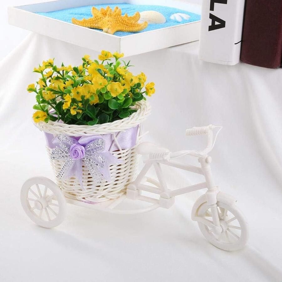 Bike Basket Bloem Vaas Tuin Bruiloft Feest Thuis Decor Office Tafelvaas Bloem Opslag Decoratie