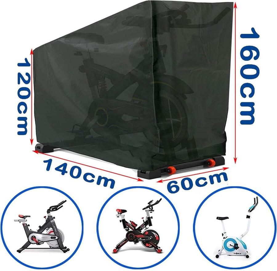 Bike Cover Exercise Bike Cover 420D Waterdichte En Stofdichte Stationaire Fietshoezen Opprecht Fietsen Beschermende Fietshoezen Fietshoes Ideaal Voor Binnen- En Buitenfitness
