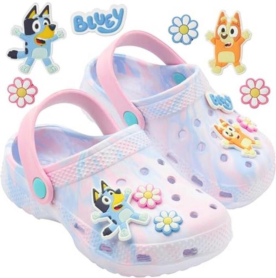 Bingo Clogs voor Kinderen Pantoffels met Hielriem voor Binnen en Buiten Tuinschoenen en Badsandalen