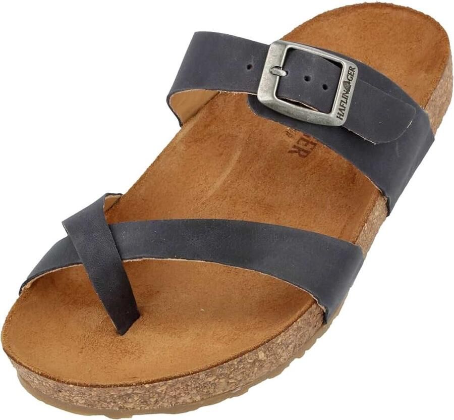 Bio Juno leren sandaal kurken voetbed unisex