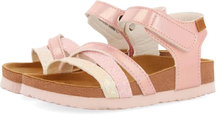 Biologische Roze Teenslippers voor Meisjes met Verstelbare Enkelband