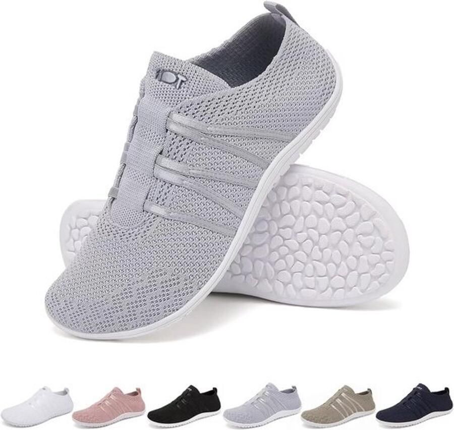 Blaarloop schoenen Nul Drop Wandelschoenen Ade d Sneakers Niet-Slip Pantoffels Slip On Brede Voeten Blaa Schoenen Lichtgewicht Sloffen Outdoor Indoor Unisex 37-45EU