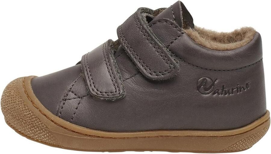 Blauwe Eerste Stappenschoenen met Wolvoering en Dubbele Klittenband