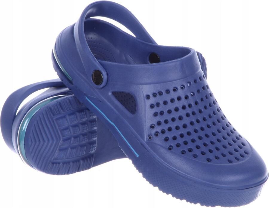 Blauwe Heren Klompen Slippers Zwembad Lichtgewicht met Gaten
