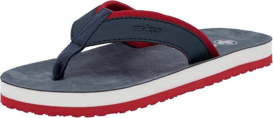 Blauwe Heren Slippers Zomer Comfortabele Teensandalen