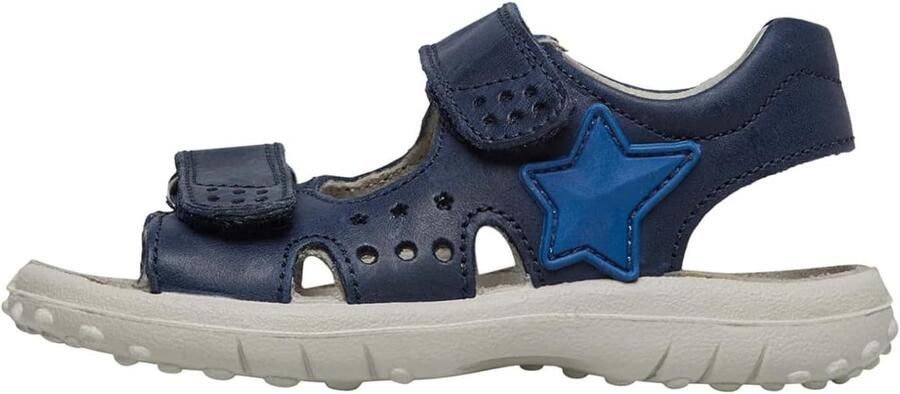 Blauwe Kindersandalen Open Teen Zomer Schoenen met Klittenband