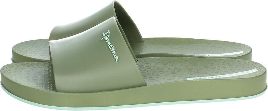 Blauwe Platte Slippers Heren Rubber Comfortabel