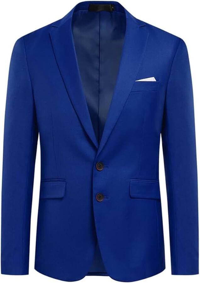 Blazer met twee knopen aan de achterkant eenkleurig herenjas businesspak heren
