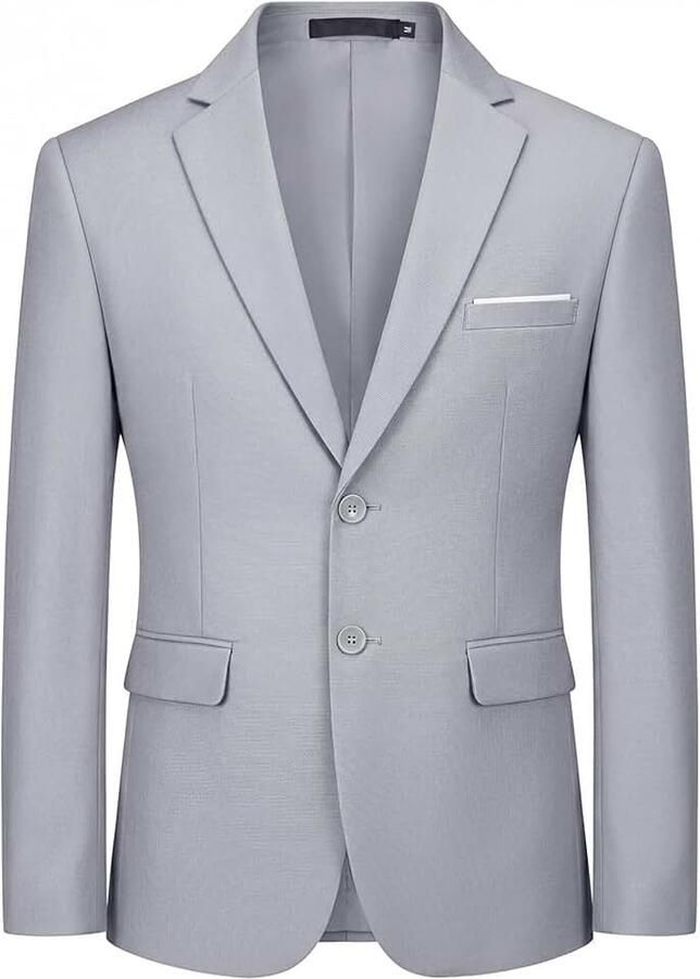 Blazer voor heren slim fit 2 knopen elegant casual licht voor business en bruiloft met revers voor zakelijk bruiloft feest blazer met reverskraag