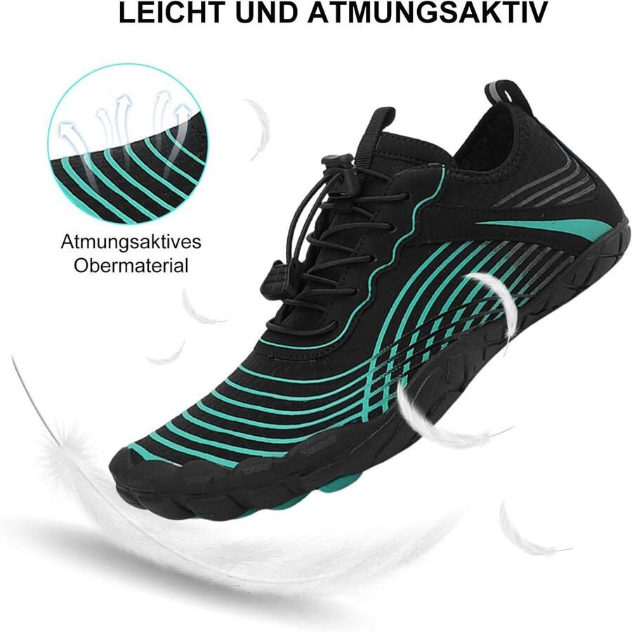 Comfortabele Blotevoetenschoenen voor en Unisex Trail en Sportschoenen