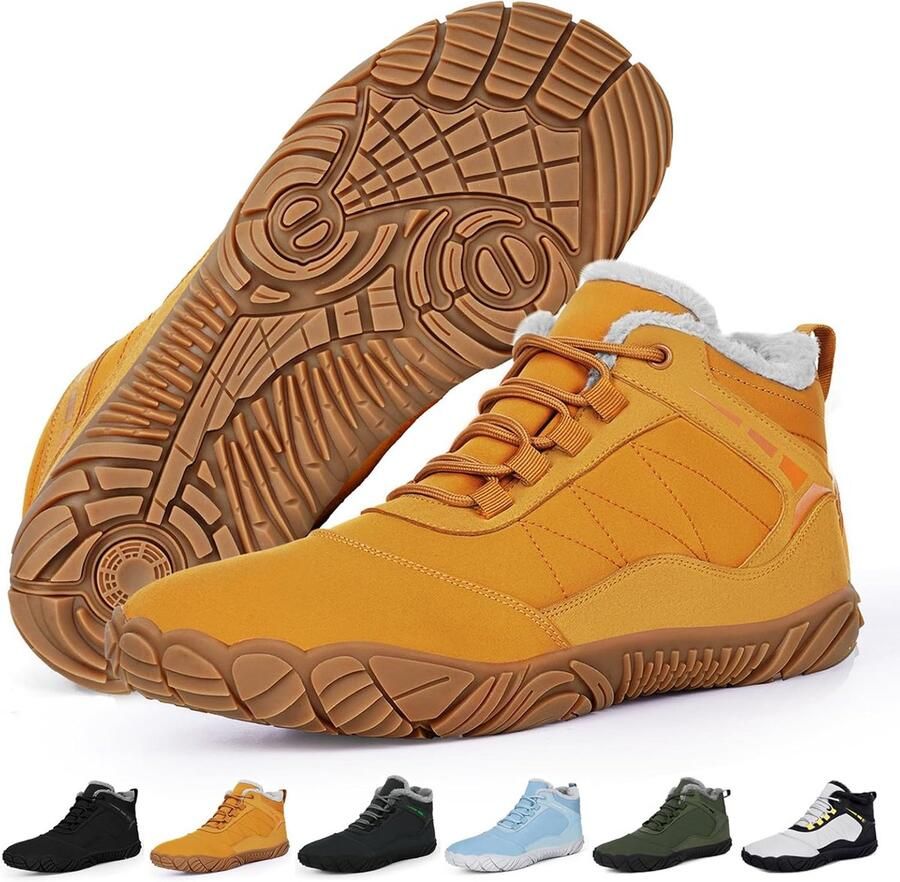 Blotevoetenschoenen Unisex: Lichte Trailschoenen met Brede Teenbox en Antislipzool