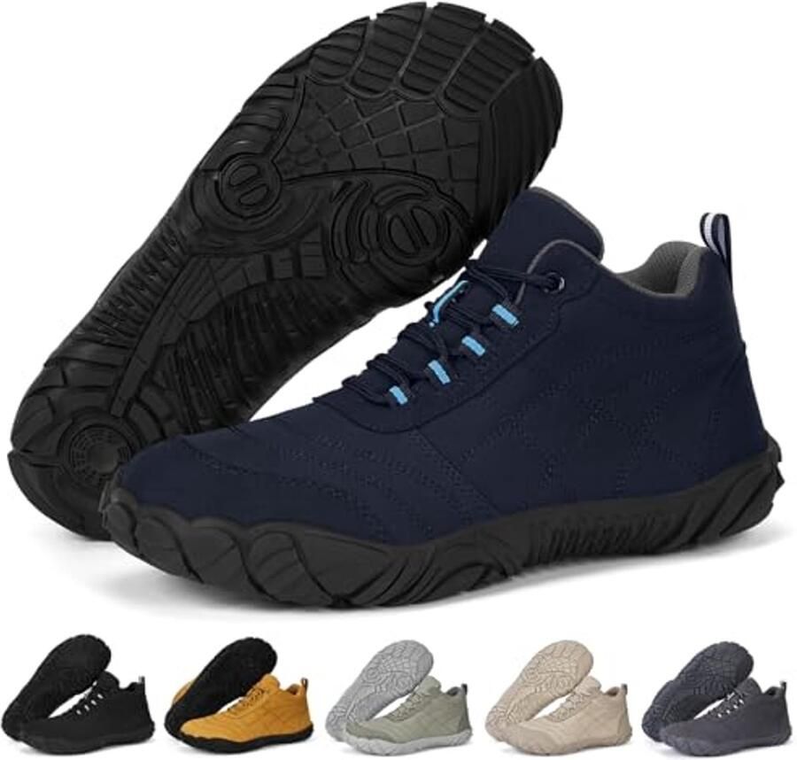 Blotevoetenschoenen voor en met brede teenbox en zero-drop-zool Lichtgewicht ade d en antislip