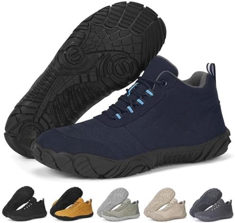 Blotevoetenschoenen voor en met brede teenbox en zero-drop-zool Lichtgewicht ade d en antislip