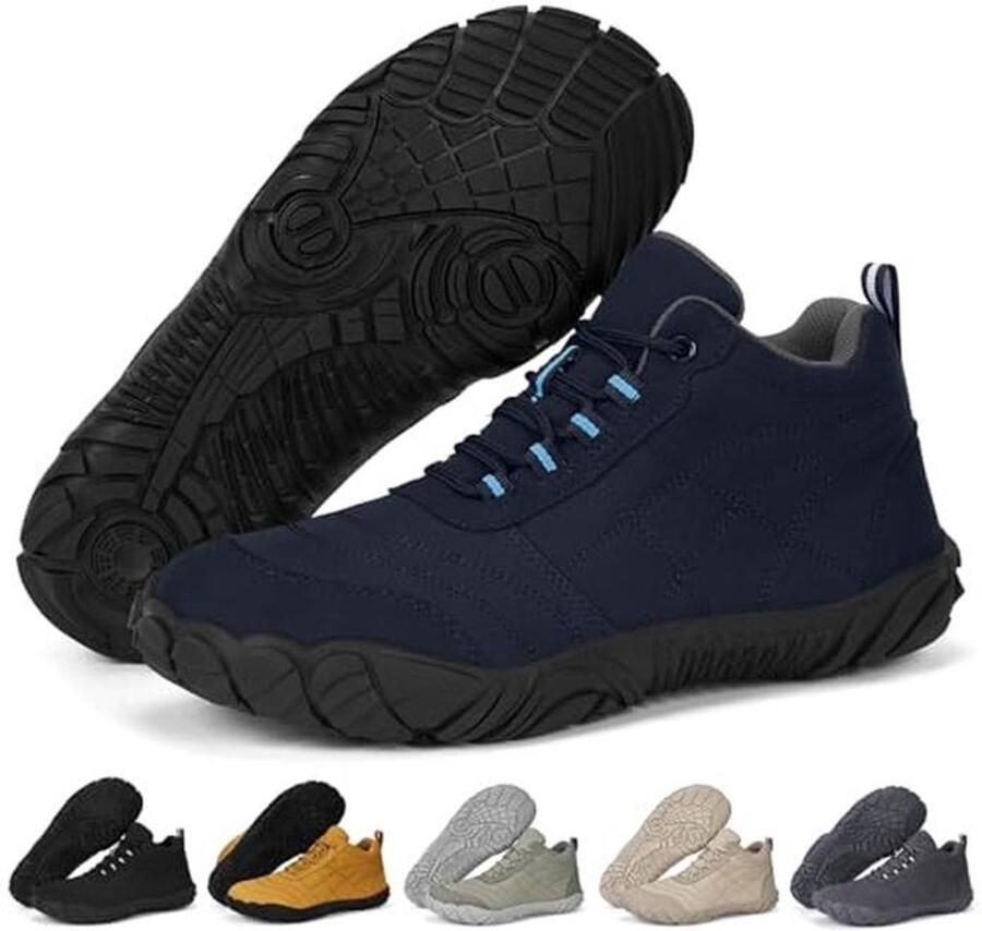 Blotevoetenschoenen voor en met brede teenbox en zero-drop-zool Lichtgewicht ade d en antislip