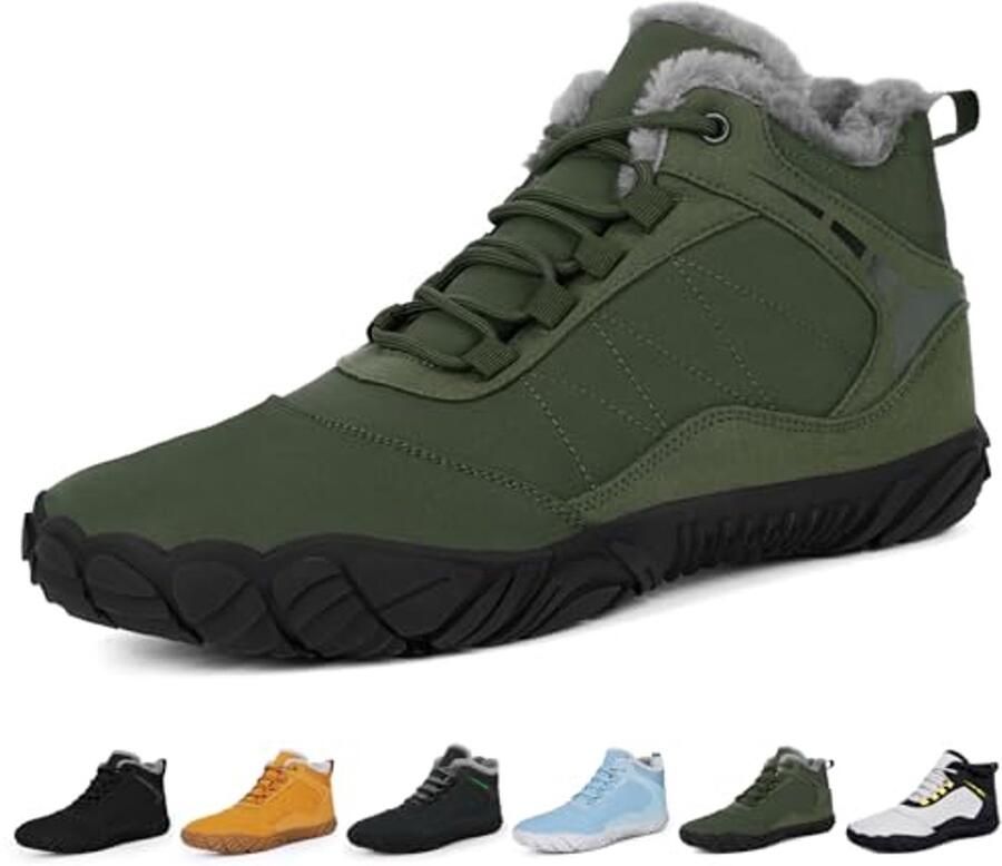 Blotevoetenschoenen voor en Warme Waterafstotende Winterschoenen met Brede Teenbox