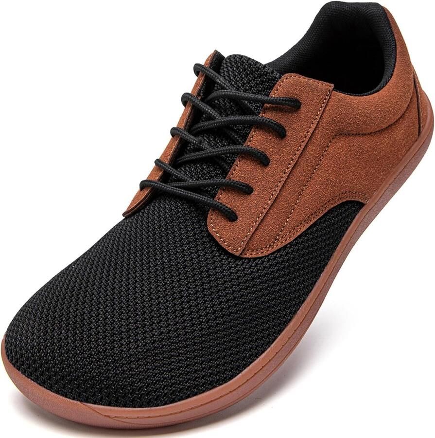 Blotevoetenschoenen voor heren brede teenschoenen zero-drop-zool minimalistische trailschoenen wandelschoenen