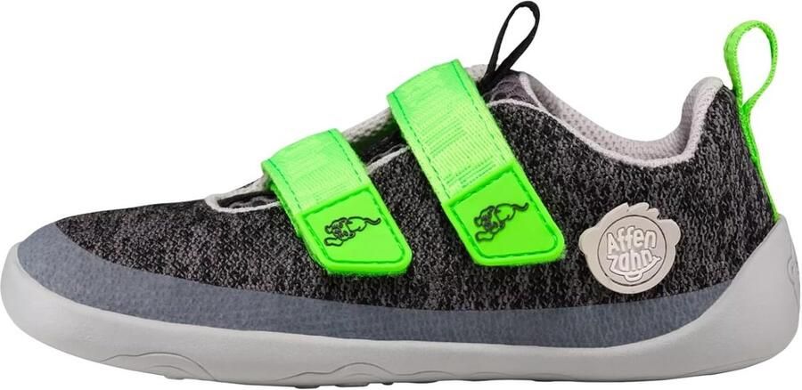 Blotevoetenschoenen voor Kinderen met Klittenband Vegan & Antislip Panter Grijs