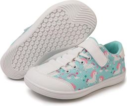 Blotevoetenschoenen voor kinderen uniseks blotevoetenschoenen voor en brede teenbox minimalistisch antislip wandelschoenen klittenbandsluiting trailschoenen