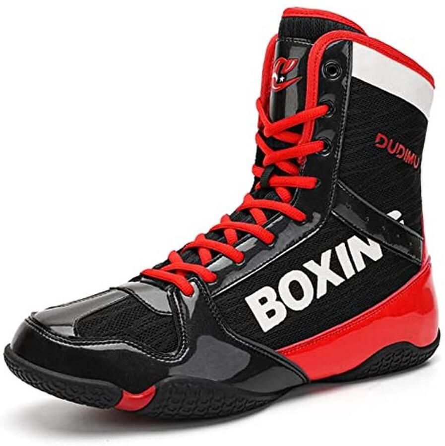 Boksschoenen voor heren en tieners Ademend en comfortabel voor kickboksen Muay Thai en sparring