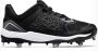 Boombah Mens Viper Pureknit Metal Cleat Black Charcoal - Thumbnail 1