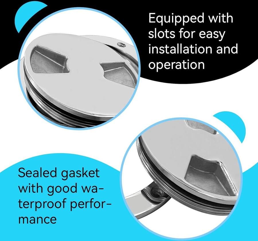 Boot Dek Ronde Plaat Afneembare Boot Ronde Dek Plaat Inspectie Hatch Marine Access Port Hatch Cover voor Marine Boten Jacht