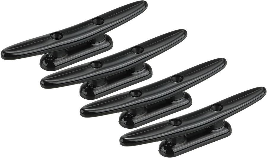 Boot Dock Cleat Touw Tie Cleat Kleine Boten Nylon Materiaal 5 Inch Zwart