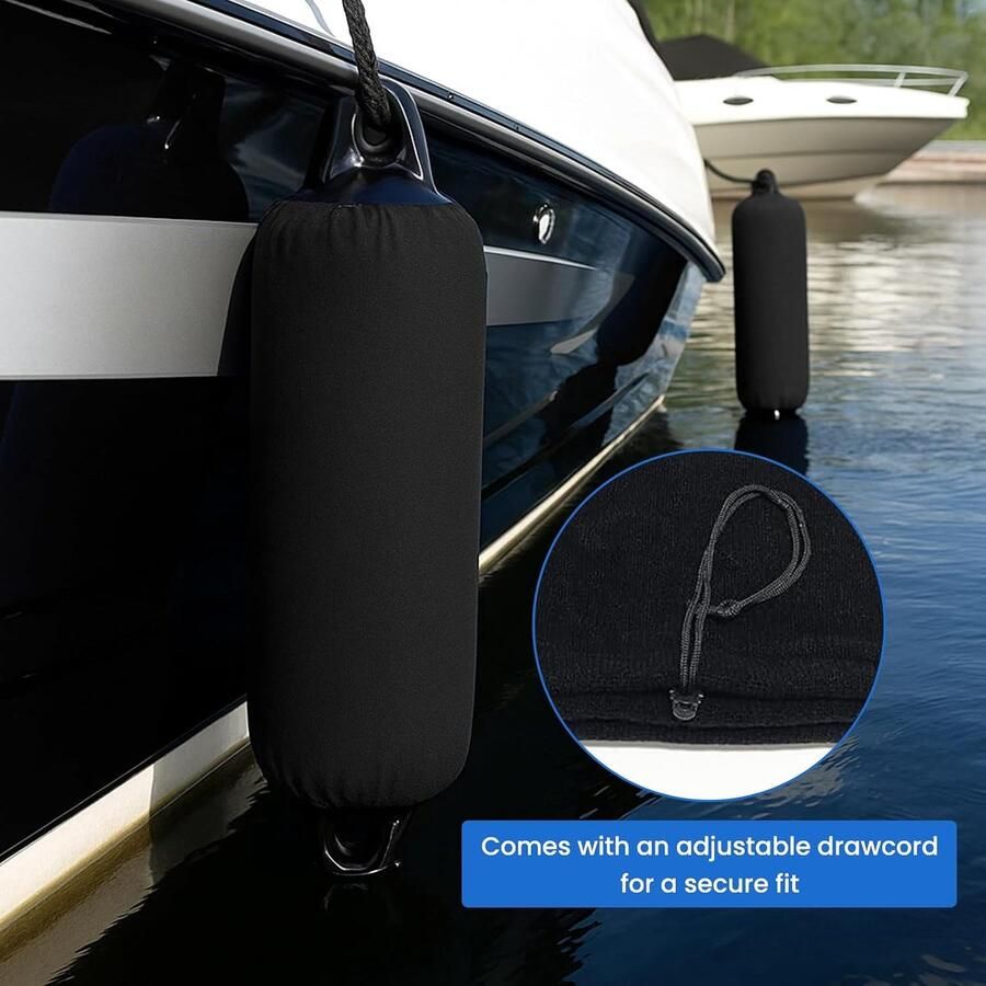 Boot Fender Cover Docking Anchoring Supplies 8.5 x 27 of 10 x 30 Zwart