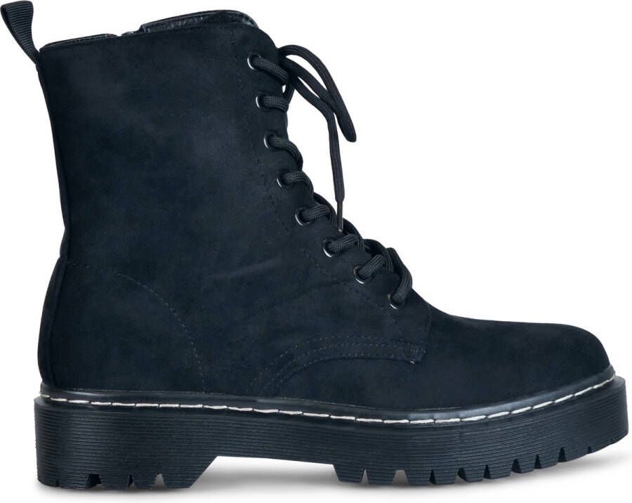 Boot Leonie Zwart 39 Veterboots Dames Twinkels