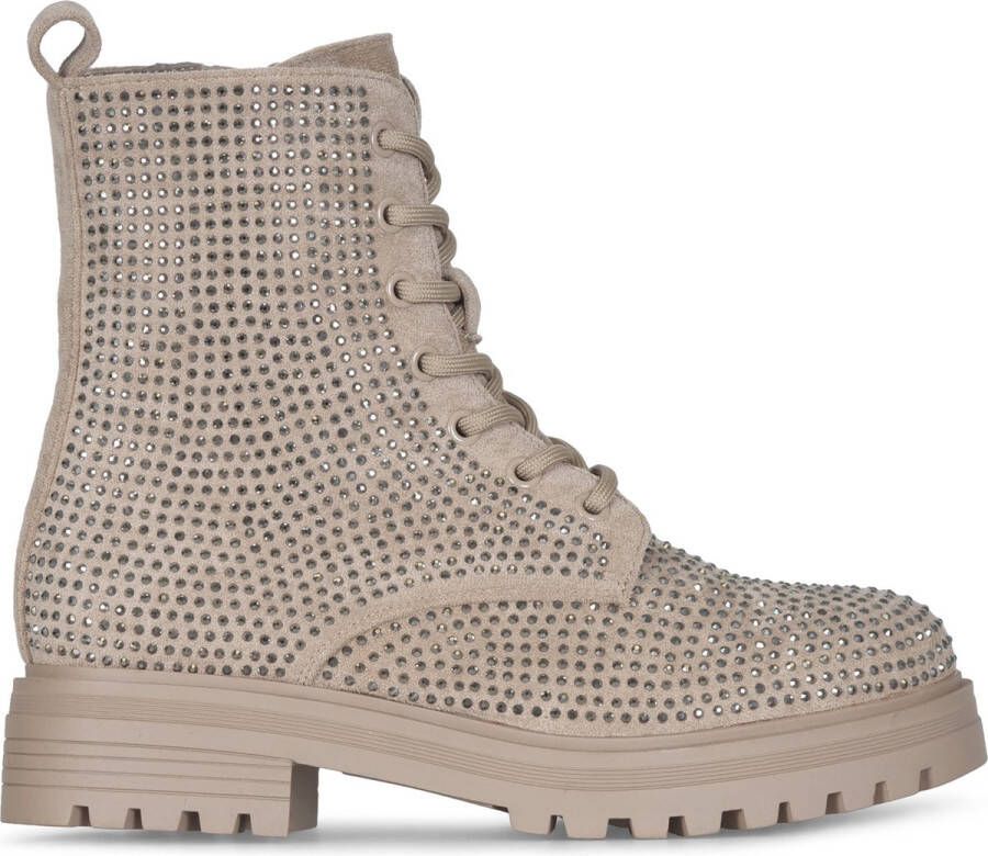 Autry Bicolor leren sneakers met gelakte details