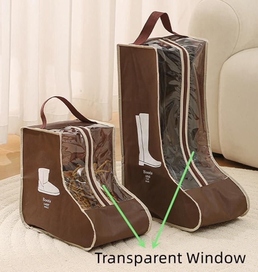 Boot opslag set voor korte en hoge laarzen Opbergtas voor schoenen Reisset voor laarzen Transparante hoes voor laarzen Organisatoren voor schoenenpakking