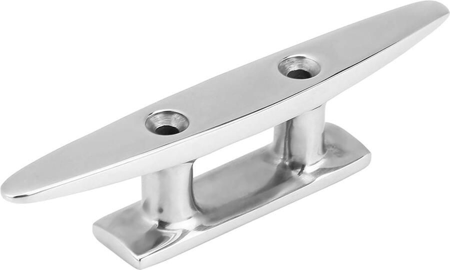 Boot Platen Ankerbasis Dekslot Touwbevestiging Vaartuig Roestvrij Staal 4 Inch Zilver