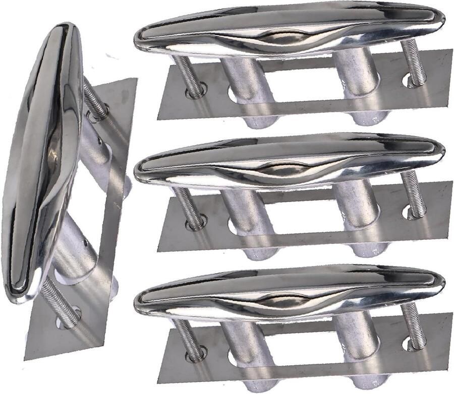 Boot Pull Up Schoenplaatjes Intrekbare Dek Cleats Aanmeren Boot 316 Roestvrij Staal 6 of 8 inch
