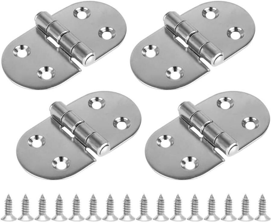 Boot Scharnieren Scheepsbeslag Deur Scheepsreparatie Zeewaterbestendig Gietstaal 75mm Zilver