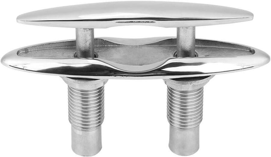 Boot Schoenplaat Aanlegklamp Bootschoen Vastzetten Bootlijnen 316 Roestvrij Staal 15 x 8 x Zilver