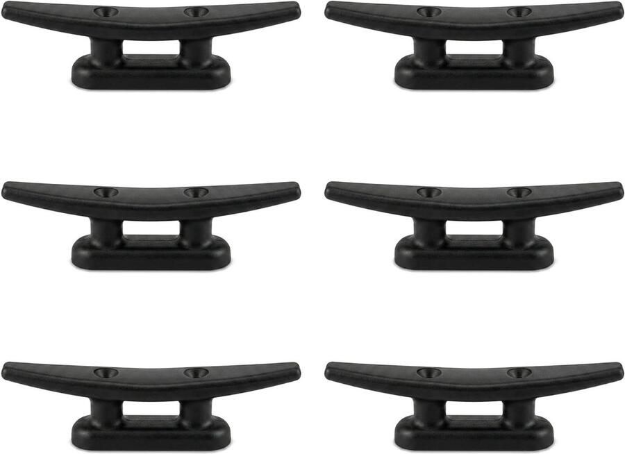 Boot Schoenplaatjes Dock Cleats Vastzetten Vaartuig Hoge Impact Nylon 6 Stuks Zwart