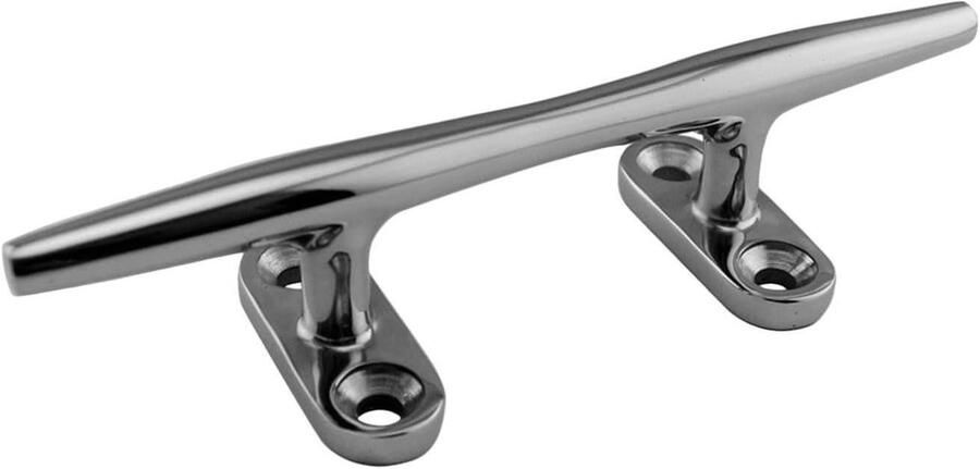 Boot Schoenplaatjes Touw Cleat Vastzetten Vaartuig Zoutbestendig RVS 5 Inch Zilver