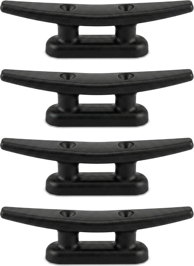 Boot Schoenplaatjes Touw Klem Boot Aanleggen Hoge Impact Nylon 5 Inch 4 Stuks Zwart