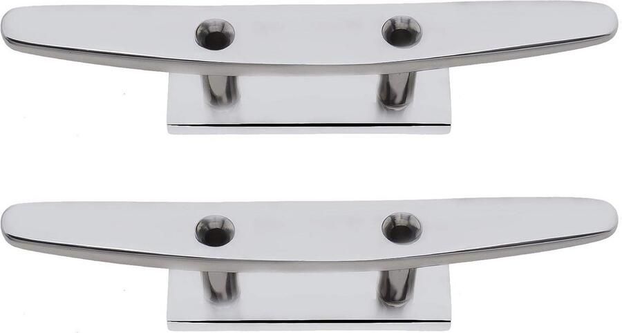 Boot Schoenplaten Dek Beslag Aanmeren Vaartuig 316 Roestvrij Staal 6 Inch Lengte Zilver