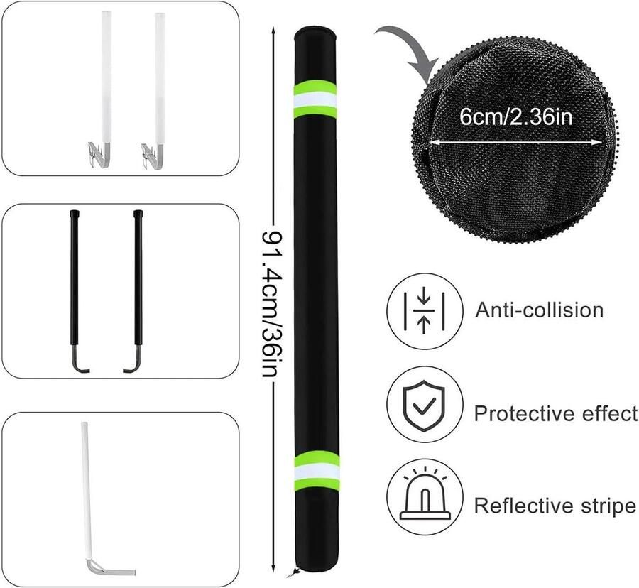 Boot Trailer Guide Pole Pads Reflecterende Heavy Duty UV vervagen Proof
