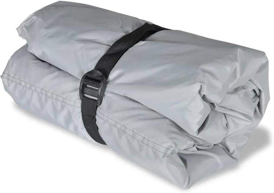 Bootafdekking set van 2 beschermzeil voor boten 610- lengte breedte winterbestendig bootspersenning grijs